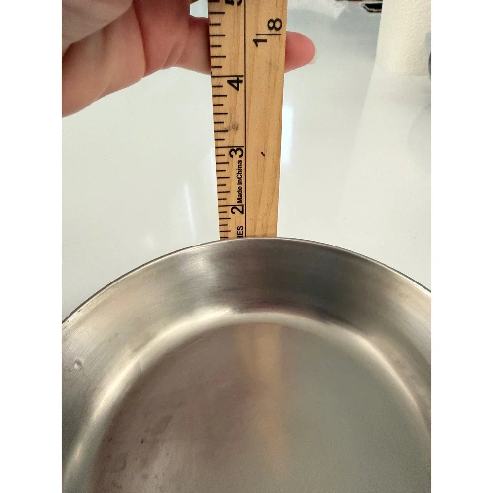 Vintage Revere Ware 6 Inch Skillet Copper Clad Bottom Stainless Steel Frying Pan